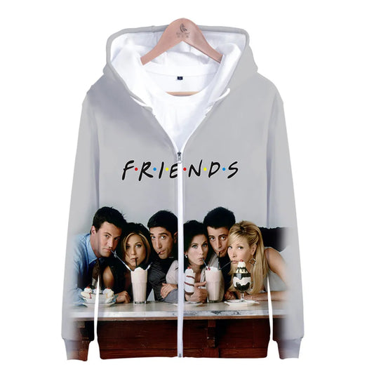 U.S. Classical TV series Friends 3d Hoodie Women Men Boys Girls Long Sleeve Hoodies Sweatshirt Winter Fleece Jacket Coat Clothes